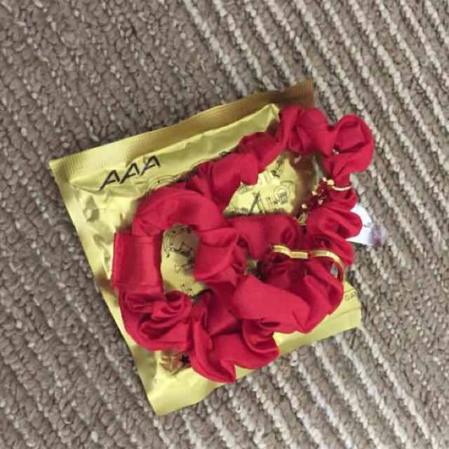 AAA(トリプルエー)の2WAYシュシュヘアゴム エンタメ/ホビーのタレントグッズ(ミュージシャン)の商品写真