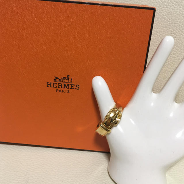 Hermes(エルメス)の【超美品】エルメス ベルトモチーフ スカーフリング ゴールド レディースのファッション小物(その他)の商品写真