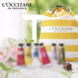 ロクシタン(L'OCCITANE)のL'OCCITANE ロクシタン ストライプ 巾着型バッグ×２枚(ポーチ)