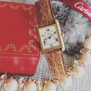 カルティエ(Cartier)のhappurn様専用出品❣️ カルティエ マストタンク 全純正 Dバックル SM(腕時計)