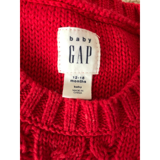 babyGAP(ベビーギャップ)のGAP♡ニットロンパース キッズ/ベビー/マタニティのベビー服(~85cm)(ロンパース)の商品写真