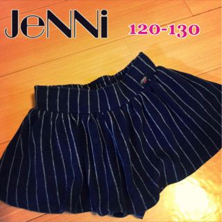 ジェニィ(JENNI)のJENNI love/インナーパンツ付き♡ストライプスカート 140(小さめ)(スカート)