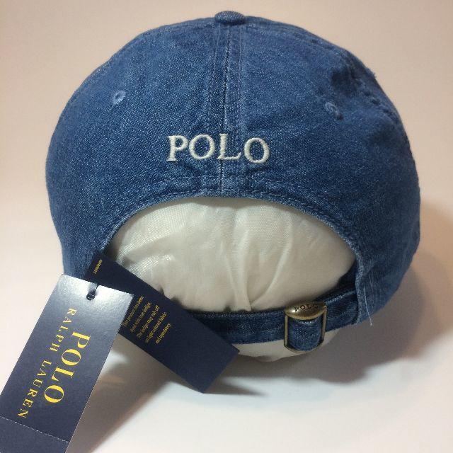 POLO RALPH LAUREN(ポロラルフローレン)のN43 新品 未使用 タグ付き ポロ ラルフローレン ポニー キャップ デニム メンズの帽子(キャップ)の商品写真