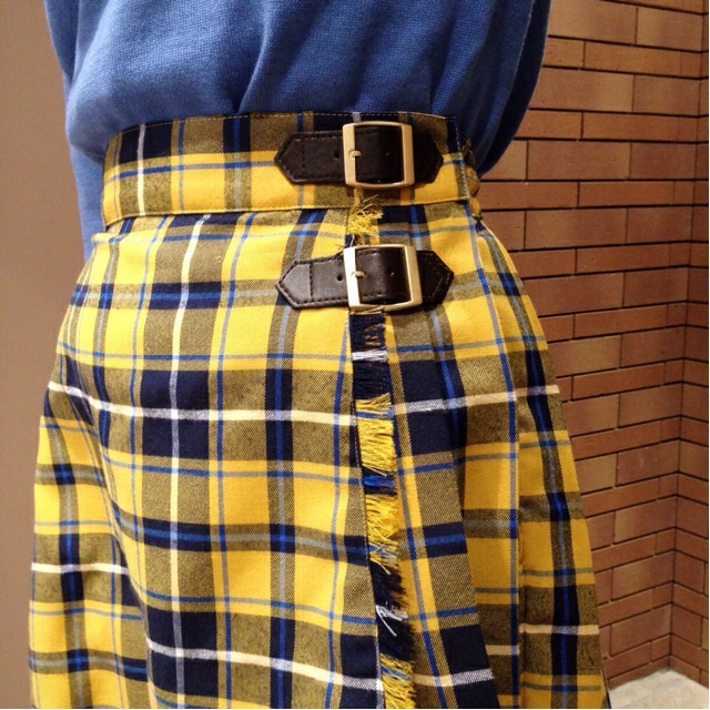 F i.n.t(フィント)のフィント チェック柄プリーツスカート レディースのスカート(ひざ丈スカート)の商品写真