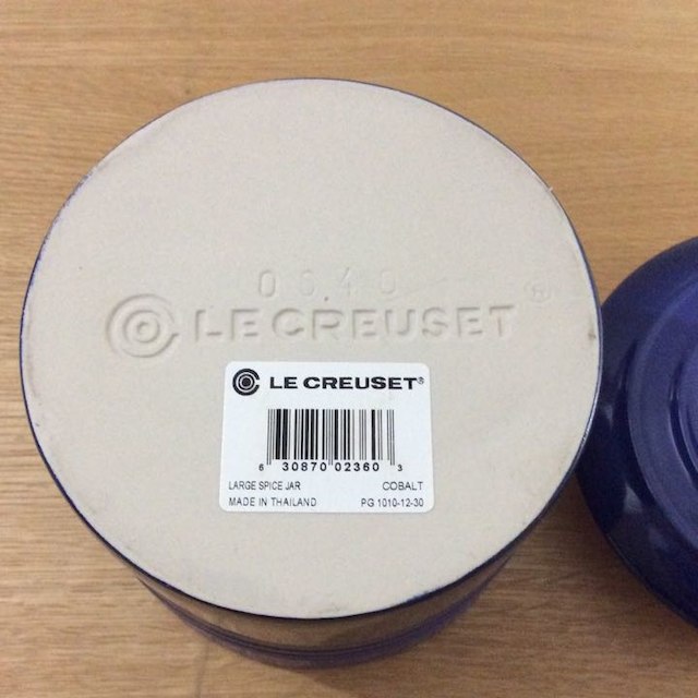 LE CREUSET(ルクルーゼ)のル・クルーゼ   スパイスジャー Ｌサイズ  ブルー インテリア/住まい/日用品のキッチン/食器(テーブル用品)の商品写真