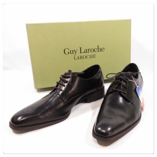 ギラロッシュ(Guy Laroche)の美品■ Guy Laroche ビジネスシューズ 26.5 革靴 黒 未使用品(ドレス/ビジネス)