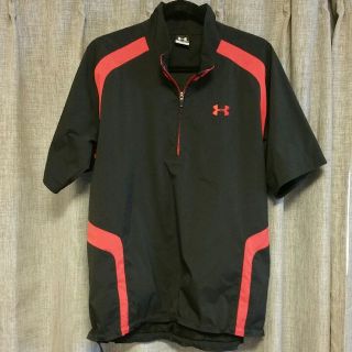 アンダーアーマー(UNDER ARMOUR)のL アンダーアーマー 半袖 ジャケット黒赤(その他)