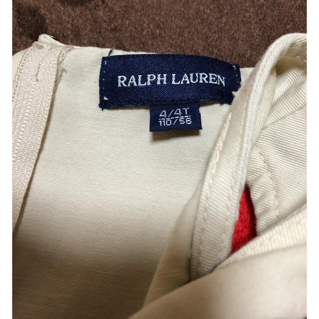 Ralph Lauren(ラルフローレン)のラルフローレン ワンピース サイズ110 キッズ/ベビー/マタニティのキッズ服女の子用(90cm~)(ワンピース)の商品写真