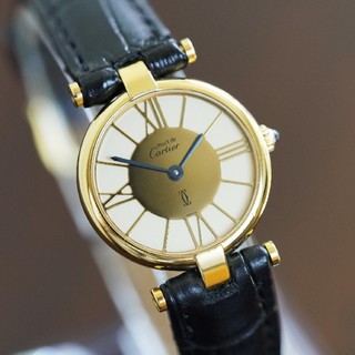 カルティエ(Cartier)の専用 美品 カルティエ マスト ロンド ゴールドローマンインデックス SM(腕時計)