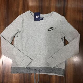 ナイキ(NIKE)の半額以下‼️NIKE ナイキ ウィメンズ レディース トレーナー グレー M(トレーナー/スウェット)