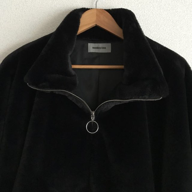 BEAUTY&YOUTH UNITED ARROWS(ビューティアンドユースユナイテッドアローズ)の monkey time FUR ZIP BLOUSON メンズのジャケット/アウター(ブルゾン)の商品写真