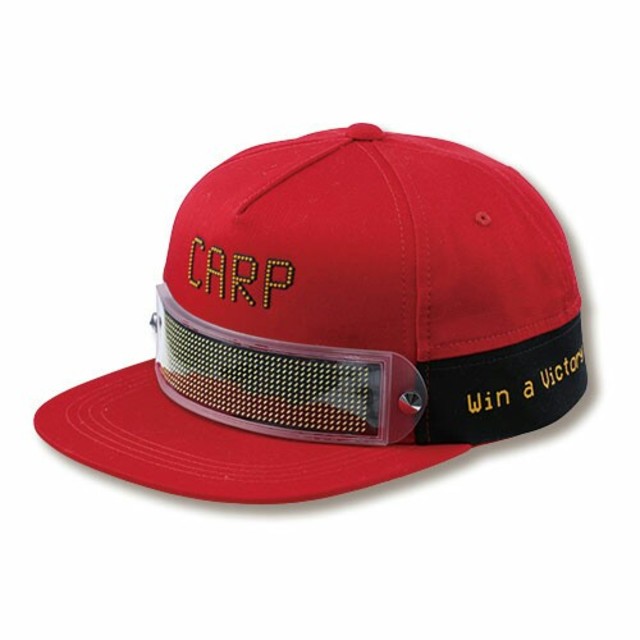 広島東洋カープ(ヒロシマトウヨウカープ)のＬＥＤ　ＤＩＳＰＬＡＹ　ＣＡＰ　カープ　限定商品　18　carp スポーツ/アウトドアの野球(応援グッズ)の商品写真