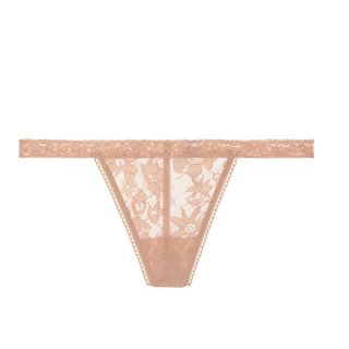 ヴィクトリアズシークレット(Victoria's Secret)の新品ヴィクトリアシークレットレースVTバックベージュS(ショーツ)