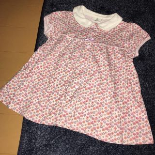 クミキョク(kumikyoku（組曲）)の組曲 子供服 未使用 花柄 ワンピース トップス(Tシャツ/カットソー)