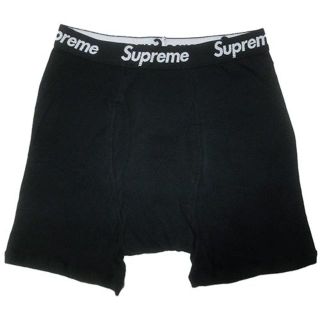 シュプリーム(Supreme)の今期SUPREMEシュプリーム×Hanesヘインズ別注ボクサーブリーフパンツ黒S(ボクサーパンツ)