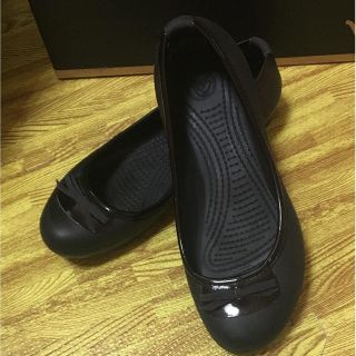 クロックス(crocs)の新品 クロックス 黒(バレエシューズ)