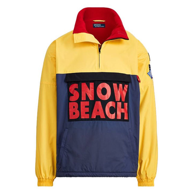 S Half Zip Smock Jacket Snow Beach