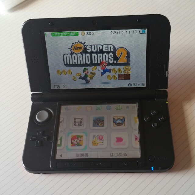 美品　任天堂3DS LL  マリオバージョン　ダウンロードソフト付き 2