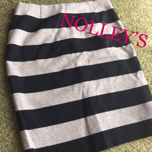 NOLLEY'S(ノーリーズ)の【NOLLEY’S 】ボーダー スカート サイズ 34 （ＸS ）♡ レディースのスカート(ひざ丈スカート)の商品写真