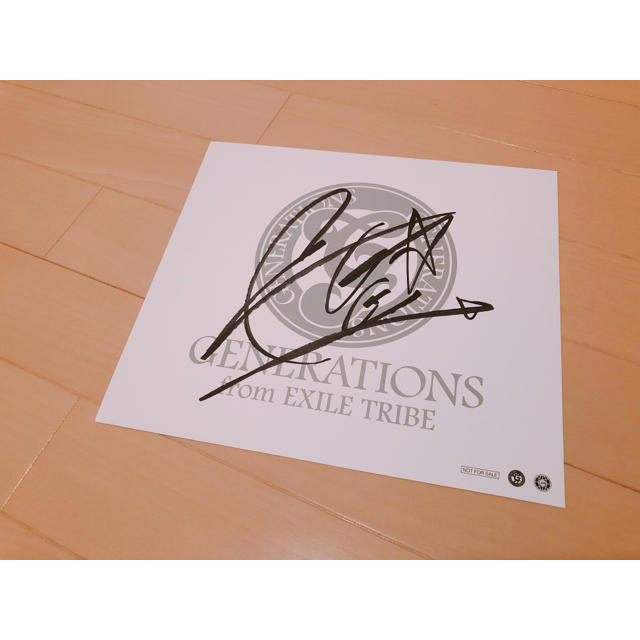 しました GENERATIONS ジェネ高の通販 by 夏恋|ラクマ 数原龍友 直筆