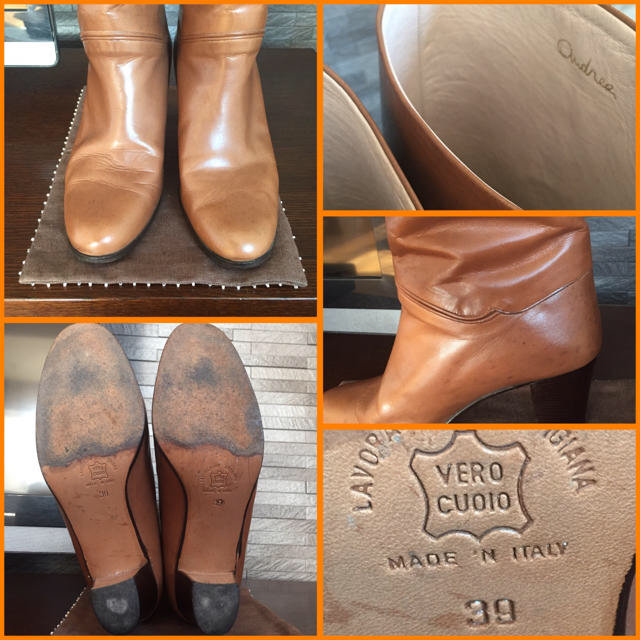 【やま’s shop様専用】イタリア製  ロングブーツ  24.5cm レディースの靴/シューズ(ブーツ)の商品写真