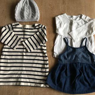 ムジルシリョウヒン(MUJI (無印良品))のベビー服セット(サイズ80)(ワンピース)