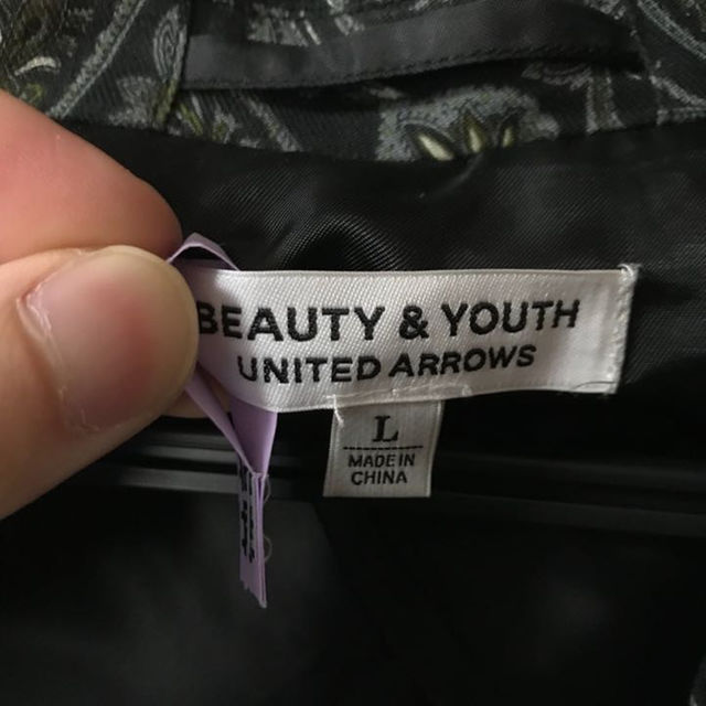 beauty&youth united arrows ペイズリー柄ジャケット