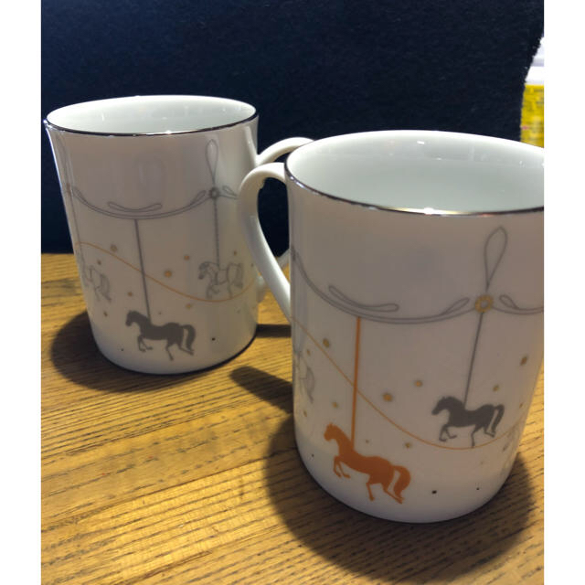 未使用☆レイジースーザン ペア マグカップ