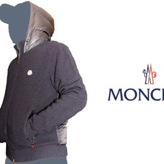 モンクレール(MONCLER)のさいとう様専用  モンクレール  XL  ニット ダウン ジャケット  ネイビー(ダウンジャケット)