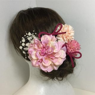 髪飾り ピンクセット  卒業式 袴 前撮り(ヘアピン)