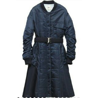 ファーファー(fur fur)のfurfur MA1コート　NAVY色(ロングコート)