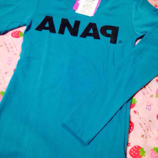 アナップ(ANAP)のANAP ロゴ ロンT 新品タグ付き(Tシャツ(長袖/七分))
