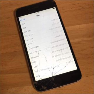 アイフォーン(iPhone)のiPhone 6 16GB 液晶割れ 訳あり ジャンク docomo(スマートフォン本体)