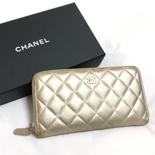 シャネル(CHANEL)のCHANEL シャネル★ココマーク マトラッセ ゴールド 長財布 ウォレット (財布)