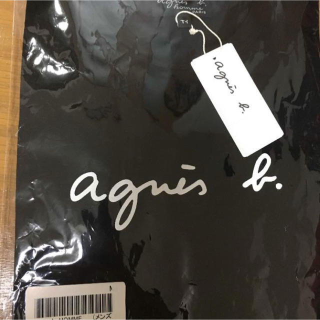 agnes b.(アニエスベー)の【未使用 新品】agnes b. homme ロゴ Tシャツ ブラック サイズ1 メンズのトップス(Tシャツ/カットソー(半袖/袖なし))の商品写真