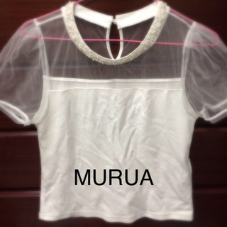 ムルーア(MURUA)の値下げ！MURUA ビージュTOPS(Tシャツ(半袖/袖なし))