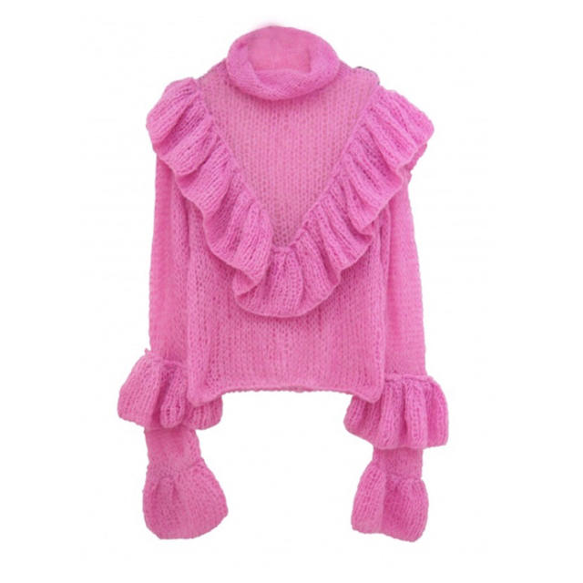 crochet knit pullover