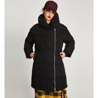 ザラ(ZARA)のZARA クロスオーバージップクロージング パフコート  L(ダウンコート)