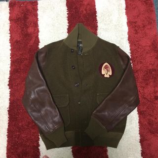 ダブルアールエル(RRL)のRRL レザー スタジャン(スタジャン)