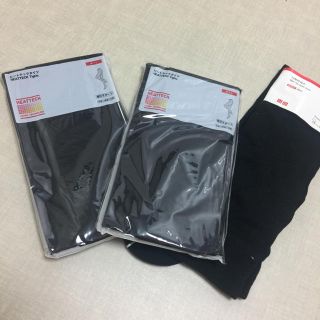 ユニクロ(UNIQLO)のヒートテックタイツ♡M/L 2足♡ニーハイ1足(タイツ/ストッキング)