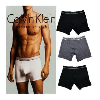 カルバンクライン(Calvin Klein)のck L ブラック モダンストレッチボクサーパンツ(ボクサーパンツ)