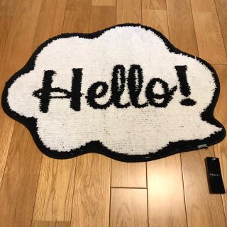 フランフラン(Francfranc)の新品＊フランフラン＊吹き出し＊Hello!＊ハロー＊マット(玄関マット)