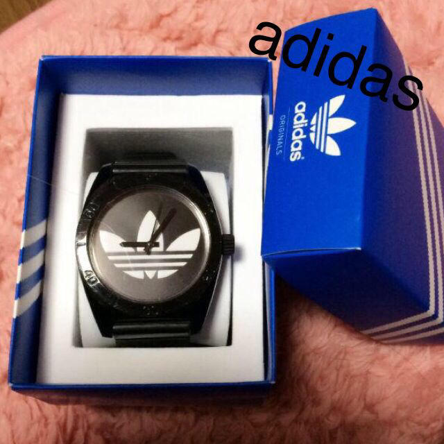 adidas(アディダス)のadidas☆時計、黒 レディースのファッション小物(腕時計)の商品写真