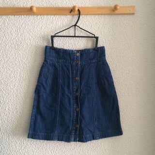 マジェスティックレゴン(MAJESTIC LEGON)のマジェ♡前開きデニムスカート(ひざ丈スカート)