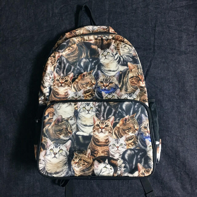 ★新品・未使用・タグ付き・日本製★ あちゃちゅむムチャムチャ 猫柄リュックサック