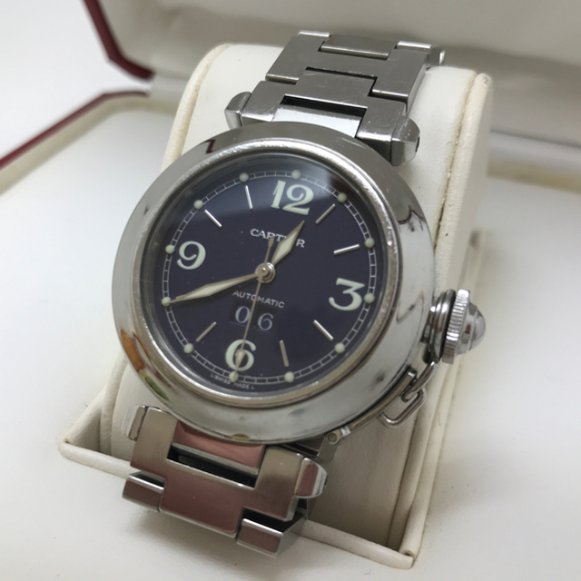 Cartier(カルティエ)のカルティエ  パシャ ネイビー  メンズ 腕時計 メンズの時計(腕時計(アナログ))の商品写真