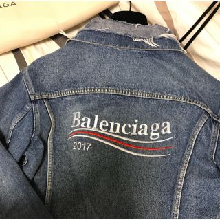 バレンシアガ(Balenciaga)の売り切り！BALENCIAGA 2017 キャンペーンデニムジャケット (Gジャン/デニムジャケット)