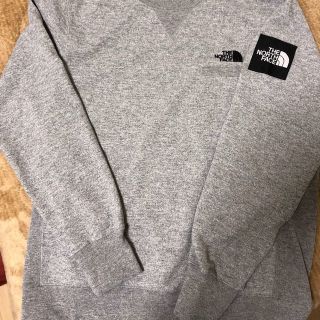 ザノースフェイス(THE NORTH FACE)の希少XL ノースフェイス  スクエアロゴ クルー トレーナー ミックスグレー(スウェット)