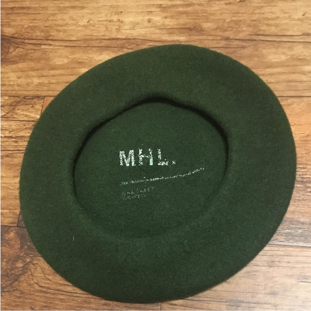 MARGARET HOWELL(マーガレットハウエル)の専用 lingomama 様 MHL ベレー帽 ダークグリーン オリーブ レディースの帽子(ハンチング/ベレー帽)の商品写真