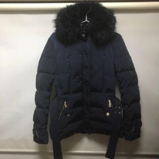 ザラ(ZARA)のZARA  ダウン コート ジャケット XＬ 美品 Navy(ダウンジャケット)